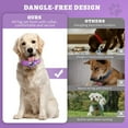 thumbnail image 4 of HSHDLDF AirTag Dog Collar, [Purple Size M] Reflective Apple Airtag Dog Collar, Thick Air Tag Dog Collar, Integrated AirTag Dog Collar Holder for Small Medium Large Dogs, 4 of 7