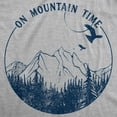 thumbnail image 2 of Mens On Mountain Time T shirt Cute Hiking Camping Gift Happy Camper Tee for Guys Graphic Tees, 2 of 7