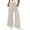 04#Light Blue, variant on Women's Loose Fit Acid Wash Wide Leg Pants Drawstring Elastic Waist Casual Trousers with Front Patch Pockets