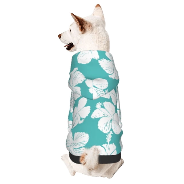 Balery Vintage Floral Sudadera con Capucha para Perros Pequeños – Ropa para Mascotas, Disfraz para Perros y Gatos, Ideal para Fiestas y Cosplay-X-Large