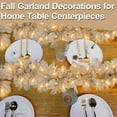 thumbnail image 4 of Timer - 2 Pack Fall Decor Fall Garland with Lights Fall Decorations for Home, Lighted Maples Leaves Garland Total 13Ft 40LED Battery Operated Halloween Thanksgiving Decor Home Indoor Outdoor, 4 of 6
