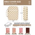 thumbnail image 2 of Soda Candy Handbags for Women Quilted Bible Cover Case Large Bible Bags Organizer Carrying Case for Girls Bible Study Supplies Accessories Christian Gifts for Women, 2 of 7