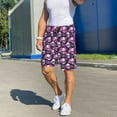 thumbnail image 6 of Sikiie Skull Flower Mens Pajama Shorts, Lightweight Lounge Pant with Pockets Soft Sleep Pj Shorts for MenLarge, 6 of 6