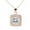 Rose Gold, variant on Cate & Chloe Ivy 18k White Gold Plated Pendant Necklace with Simulated Diamonds Gift for Women