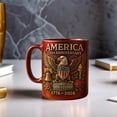 thumbnail image 2 of USA 250th Anniversary Mugs, 11oz/325ml Military Theme Eagle Design Ceramic Commemorative Coffee Mug, Patriotic Large Capacity Heat-Resistant Coffee Cup for Dad,Men,Graduation,Retirement Gifts, 2 of 9