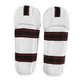 thumbnail image 1 of braveheart Thickened Muay Thai Arm Shin Guards Protector Support Breathable Gear For Karate Kick Boxing Enthusiasts MMA Fighting White L, 1 of 6