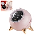 thumbnail image 4 of Caja redonda para presentación de joyas, atracción magnética multicapa, pequeña y redonda, con cubierta antipolvo transparente, color rosa, 4 of 10