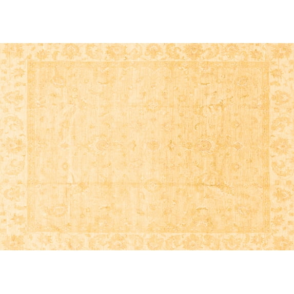 Ahgly Company Indoor Rectangle Abstract Brown Modern Area Rugs, 4' x 6'