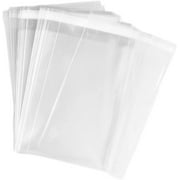 888 Display USA - 200 Pack 4" x 6" Bags of Ultra Clear Treat, bakery, candle, soap, cookie Bags w/Adhesive Seal 1.6 Mil Thickness