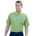 thumbnail image 1 of Monterey Club Men's Drew Single Stripe Texture Golf Polo Shirt #1618, 1 of 2