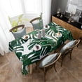 thumbnail image 5 of Tropical Jungle Leaves Monstera Green White Tablecloths Waterproof Kitchen Coffee Table For living Room Home Decor Dining Table, 5 of 7