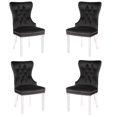 thumbnail image 1 of CHAISE DE SALLE À MANGER À AILES en Noir ENSEMBLE DE 4, 1 of 6