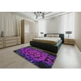 thumbnail image 4 of Ahgly Company Indoor Rectangle Patterned Bright Purple Abstract Area Rugs, 8' x 10', 4 of 6