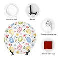 thumbnail image 4 of Yiaed Easter Egg3 Print Bone China Decorative Plate Ceramic Dinner Plates Art Crafts with Display Stand-6in, 4 of 6