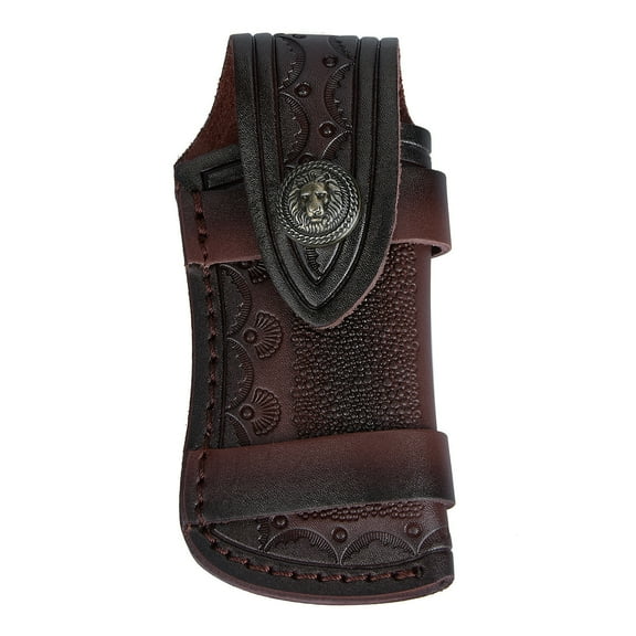 4'' Knife Sheath Leather Knife Pouch With Snap Closure Belt Loop for Folding Knife Pocket Knife TAPDRA Spare Part