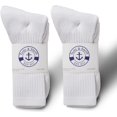 thumbnail image 6 of Yacht & Smith 12 Pairs of Mens Cotton Crew Socks, Solid, Athletic Sports Socks, Valuepack (White), 6 of 7