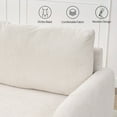 thumbnail image 2 of LONTAI 70.08" W Loveseat Sofa, Mid Century Modern Love Seat Couches for Living Room, Upholstered Sofa Couch for Bedroom, Soft Love Seats Furniture, Beige, 2 of 10