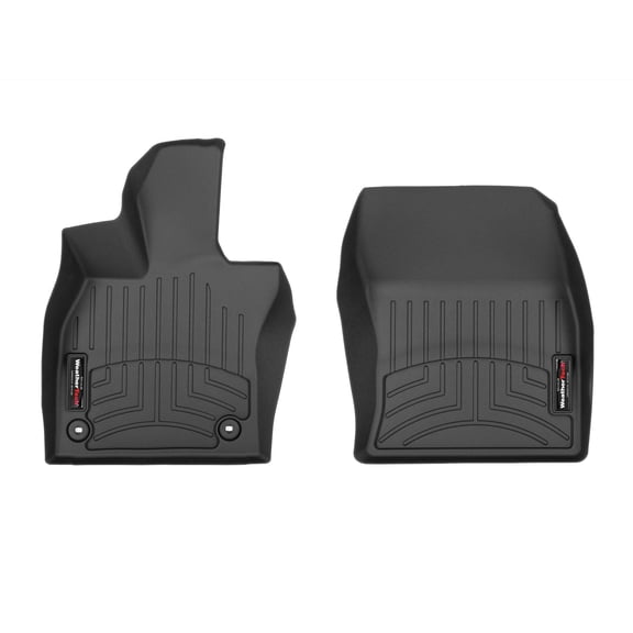 WeatherTech Custom Fit FloorLiners compatible with Toyota Prius, Prius Prime - 1st Row (Driver & Passenger), Black