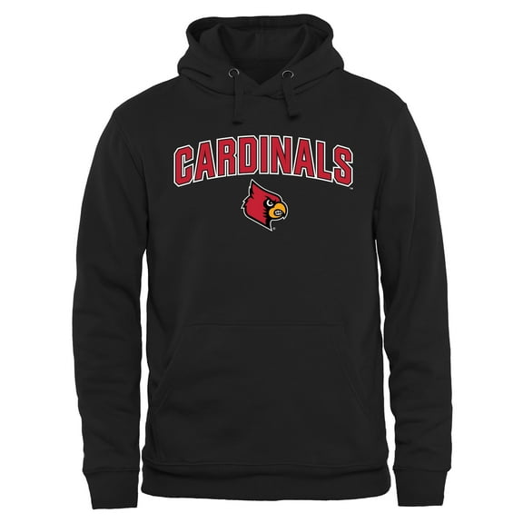 Men's Black Louisville Cardinals Proud Mascot Pullover Hoodie