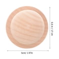 thumbnail image 2 of Miangastore 5pcs 5cm Stamp Wooden Round Handle DIY Stamp for Scrapbooking Craft Diary, 2 of 8