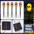 thumbnail image 1 of Estacas de calavera LED 3D para decoración de Halloween, luces solares y con pilas para camino de patio, porche, césped, decoración de jardín, 1 of 4