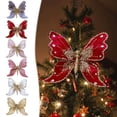 thumbnail image 7 of Christmas Tree Ornaments, Butterfly Decorations, Glittering Holiday Tree Hanging Ornaments for Wall Ceiling Wreath, Soft Long-Lasting Fabric, Realistic Simulation, Elegant Festive Decor for 2025, 7 of 7