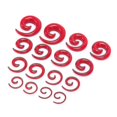 thumbnail image 4 of 16pcs/set Spiral Taper Flesh Tunnel Ear Stretcher Expander Stretching Plug Snail, 4 of 5