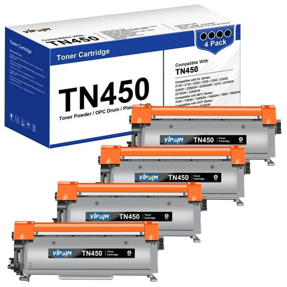 Cartucho de tóner VIPSIM TN-450 TN450 de repuesto para Brother