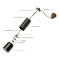 thumbnail image 4 of Manual Coffee Grinder, Adjustable Coarseness Portable Grinder with Stainless Steel Burrs, Stainless Steel Handle Grinder for Aero Press, Espresso, French Press, Turkish Brewing, 4 of 8
