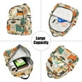 thumbnail image 5 of FORMRS Mini Backpack Purse for Women Travel Daypack Casual Shoulder Bag, Black Cats Reading, 5 of 7