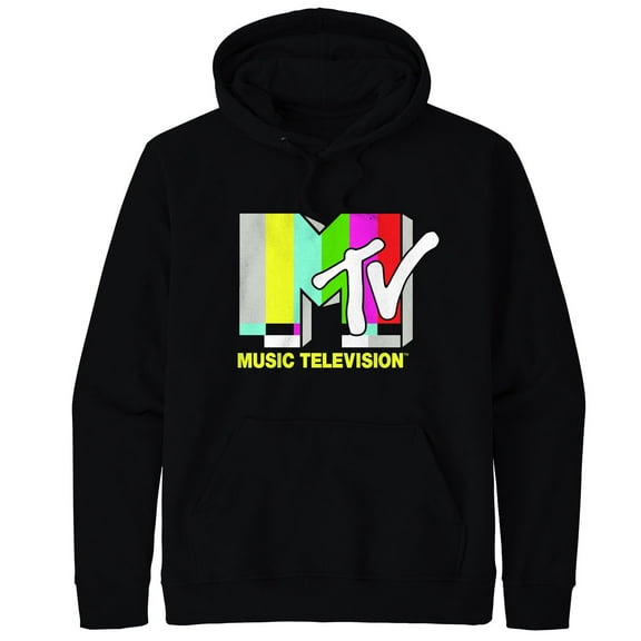 MTV - Color Bars Logo Mens Pullover Hoodie