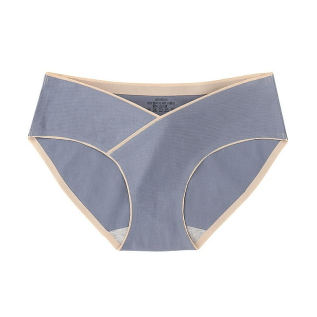 Swstbby Culottes pour Femmes, Grande Taille, Taille Basse, Coton, Maternité, Bleu Foncé TG
