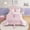 Pink, variant on B Kids 3 Piece Green Dinosaur Comforter Set F/Q