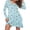 Blue Planet, variant on Long Sleeve Night Shirts Women Nightgowns Oversized Pajama Dress Soft Nighties Winter Sleepwear