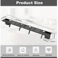 thumbnail image 3 of TV Top Shelf .Steel Floating TV Stand with Storage Boxes Monitor Shelf Media Boxes Game Console Router and Remote Control DVD Storage Shelves, 3 of 7