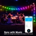 thumbnail image 2 of GUPUP Smart Outdoor String Lights, Waterproof RGBIC S14 Patio Lights APP Control for Christmas Decor 25FT, 2 of 6