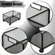 thumbnail image 5 of Carrito de archivos rodante de malla Organizador de archivos rodante Estante de cesta de almacenamiento móvil para 48 cm x 25 cm x 23 cm, 5 of 9