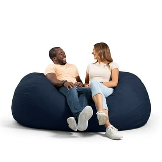 Big Joe Milano Bean Bag Chair with Vibe, Caramel Montana Leather