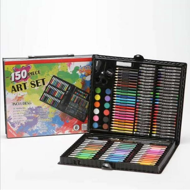 Art Studio Box Water-Color Colorful Pencil Oil Pastel Colorful 