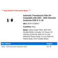 thumbnail image 2 of Automatic Transmission Filter Kit - Compatible with 2002 - 2006 Chevy Avalanche 2500 8.1L V8 2003 2004 2005, 2 of 2