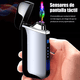 thumbnail image 4 of Encendedor metal Usb recargable inducción táctil, negro, 4 of 5