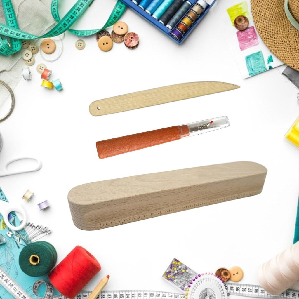 Multifunctional Tailors Clappers Set Seam Rippers Tailors Bone Pen Pressing Tool Sewing Tool for Ironing Quilting