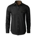 thumbnail image 2 of H2H Men's Casual Shirt Long Sleeve Classic Woven Shirt Work Shirt (CMTSTL142), 2 of 6