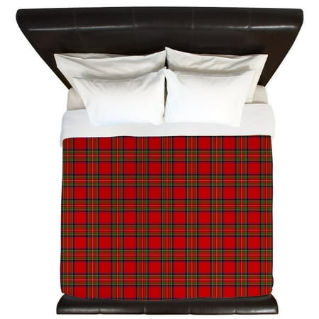 CafePress - Royal Stewart Tartan - King Duvet Cover, Printed Comforter Cover, Unique Bedding, Microfiber