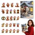 thumbnail image 2 of YIKA Hristmas Cow Advent Calendar 2025 24 Days Of Christmas Advent Calendar Hanging Ornament Christmas Decorations Christmas Decorations Indoor N, 2 of 5