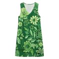 thumbnail image 7 of QUNYINEY A Line Summer Sundresses for Women Mini Floral Sleeveless Tank Dress Loose Fit V Neck Vacation with Pockets Casual Dresses, 7 of 7