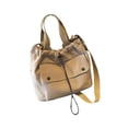 thumbnail image 3 of Bolso de hombro para mujer, moderno, con asas, versátil, portátil, para hombro Caqui, 3 of 9