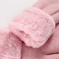 thumbnail image 3 of Jinhomg Womens Thick Fleece Mittens Soft Fluffy Cuff Sherpa Lining Mittens Gloves Thermal Cozy Cold Weather Mittens Accessories Gifts 90 Percent off Clearance Sale Pink Free Size, 3 of 3