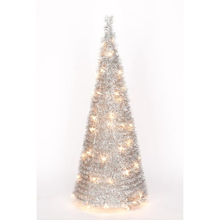 4 silver tinsel pull up tree by northwoodstm walmart com 4 silver tinsel pull up tree by northwoodstm walmart com