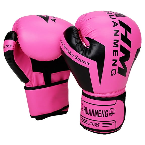 Boxing Gloves Training Sparring Gloves Breathable Gloves For Boxing Kickboxing Mixed Martial Arts Muay Thai Mma Heavy Bag Training (Pink 6Oz)